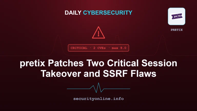 pretix vulnerabilities advisory showing the session takeover and SSRF fix