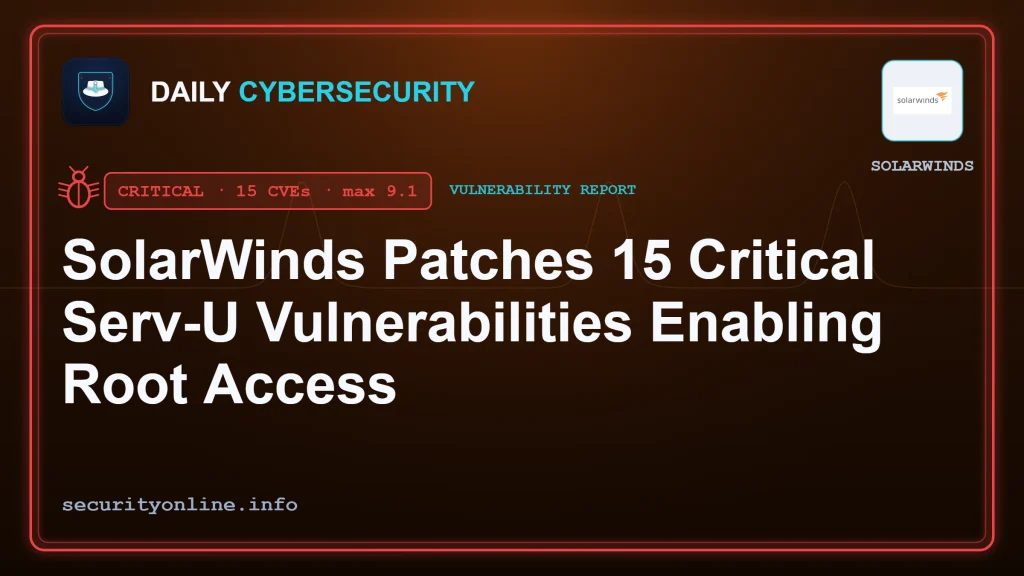 SolarWinds Serv-U vulnerabilities enabling privilege escalation and remote code execution as root