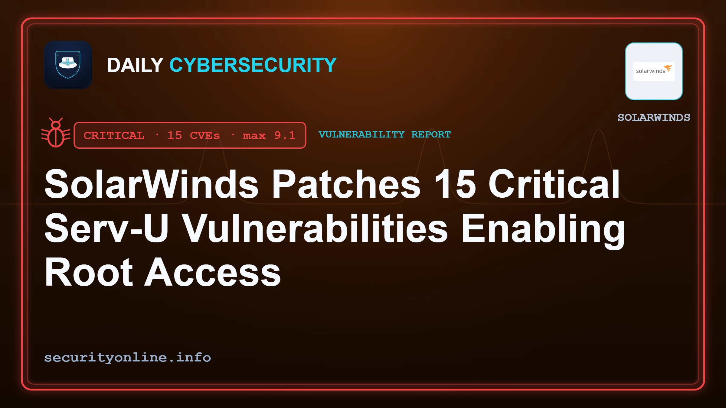 SolarWinds Serv-U vulnerabilities enabling privilege escalation and remote code execution as root