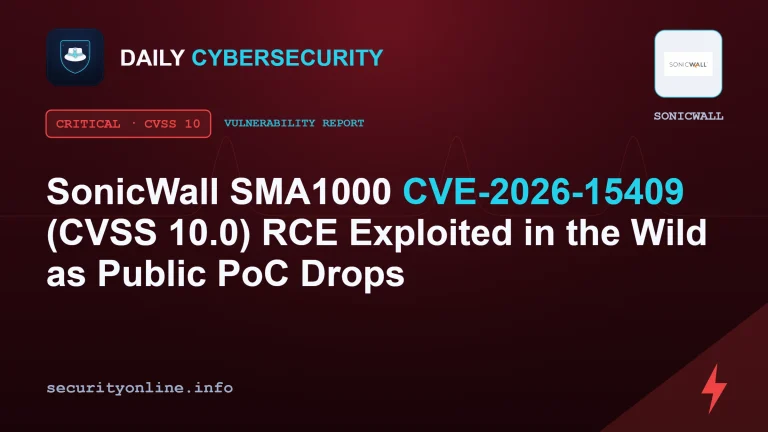 SonicWall SMA1000 vulnerability CVE-2026-15409 remote code execution exploited in the wild