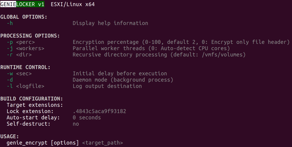 GenieLocker ransomware by Toy Ghouls targeting Russian manufacturing on Windows Linux ESXi