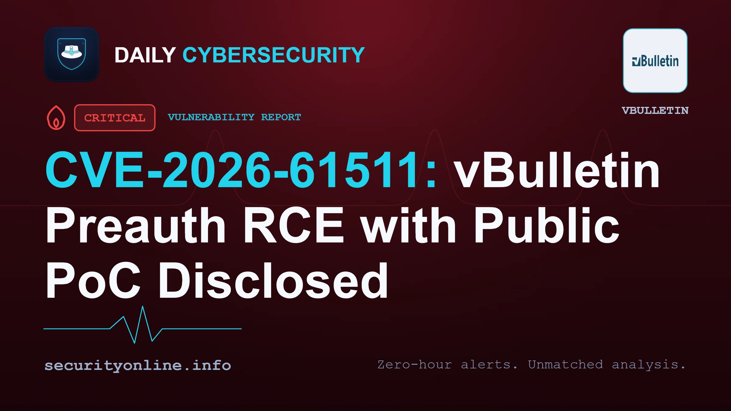 PoC Released for Severe vBulletin RCE Flaw CVE-2026-61511