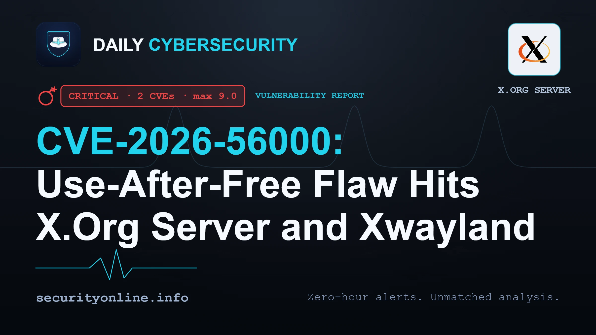 Critical X.Org flaws patched, CVE‑2026‑56000 scores 9.0