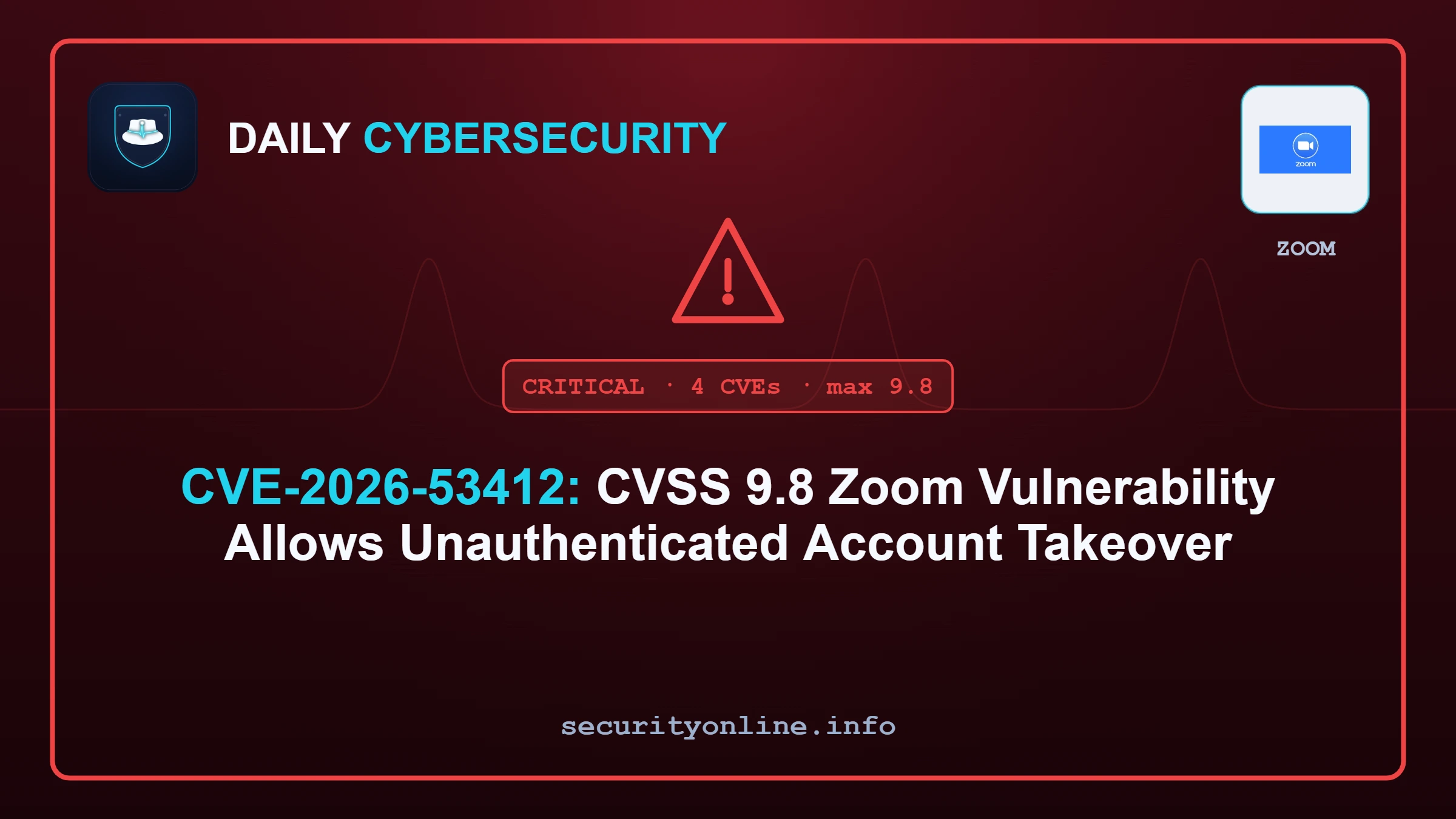 Zoom vulnerability CVE-2026-53412 account takeover flaw in Zoom Workplace for Windows
