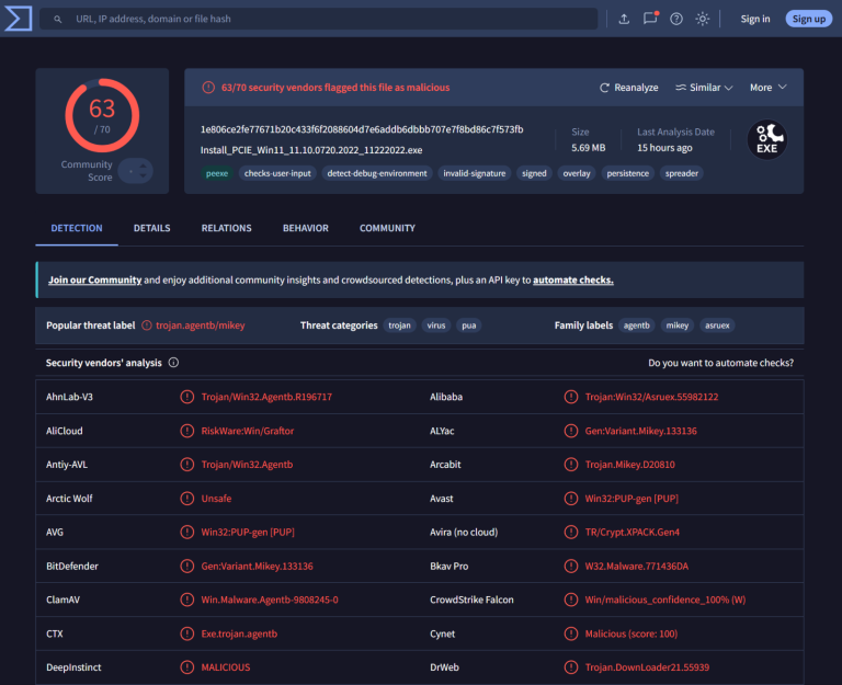 GEEKOM driver backdoor malware mini PC AMD infected download page