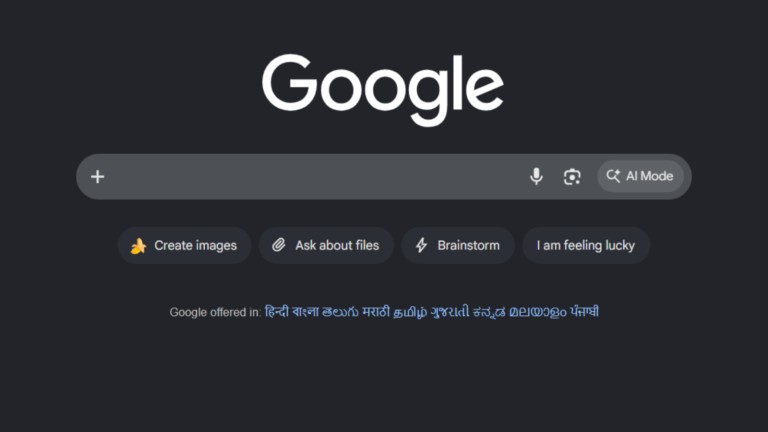 Google Search AI mode interface, Google AI testing features