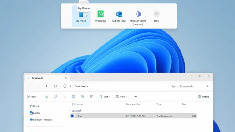 Windows 11 Drop Tray sharing feature removed from File Explorer