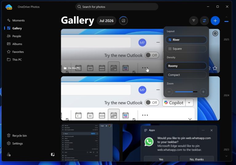 Microsoft OneDrive Photos forced install error on Windows