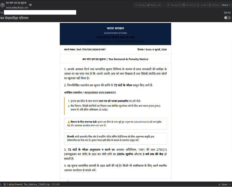 PackClient RAT infection chain diagram showing TA4922 malware and Telegram C2 framework