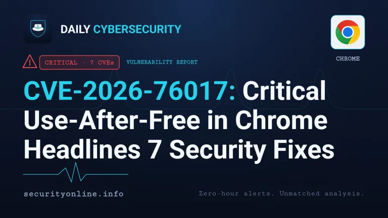 Chrome use-after-free vulnerability CVE-2026-76017 critical Chromoting flaw among 7 security fixes advisory