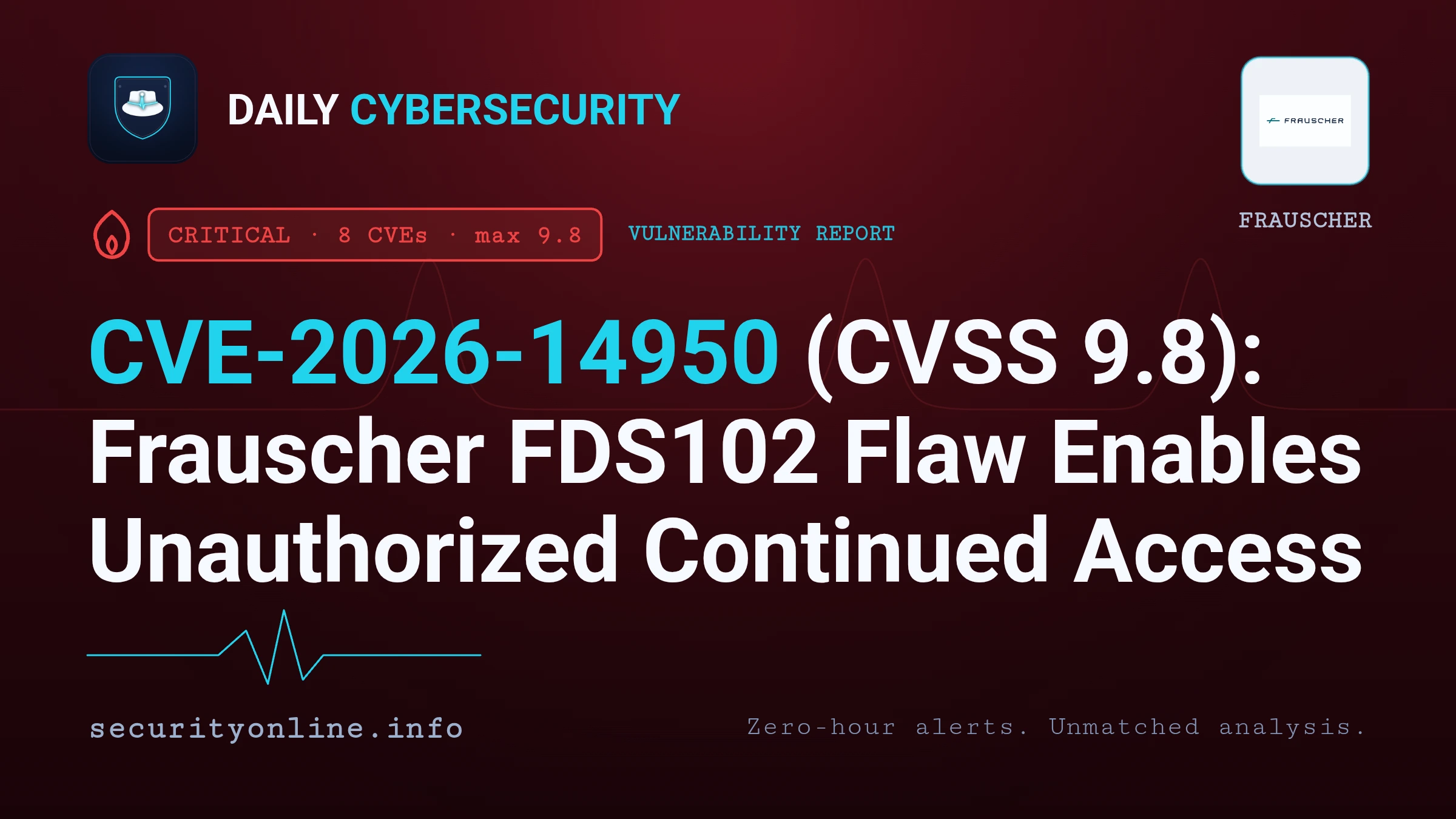 Frauscher FDS102 vulnerabilities CVE-2026-14950 unauthorized continued access railway diagram