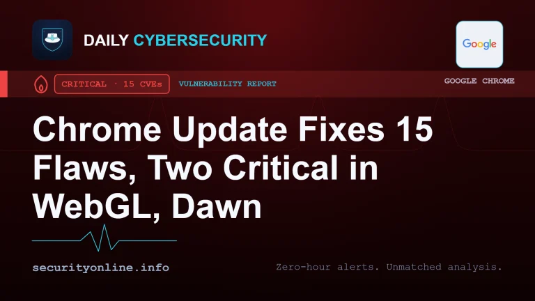 Chrome security update patching 15 vulnerabilities including critical WebGL and Dawn buffer overflow flaws