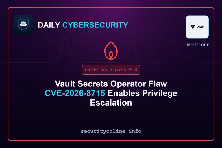 Vault Secrets Operator vulnerability CVE-2026-8715 privilege escalation diagram