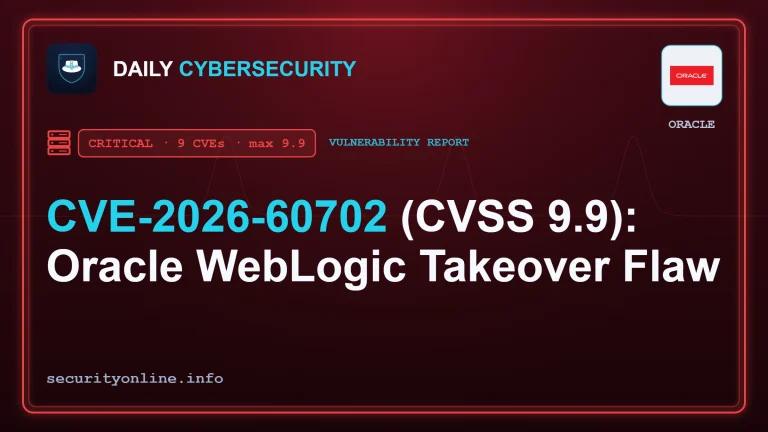 Oracle WebLogic vulnerability CVE-2026-60702 CVSS 9.9 server takeover via T3 IIOP protocol diagram