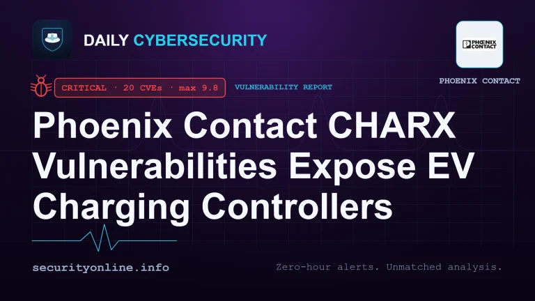 Phoenix Contact CHARX vulnerabilities affecting EV charging controller firmware