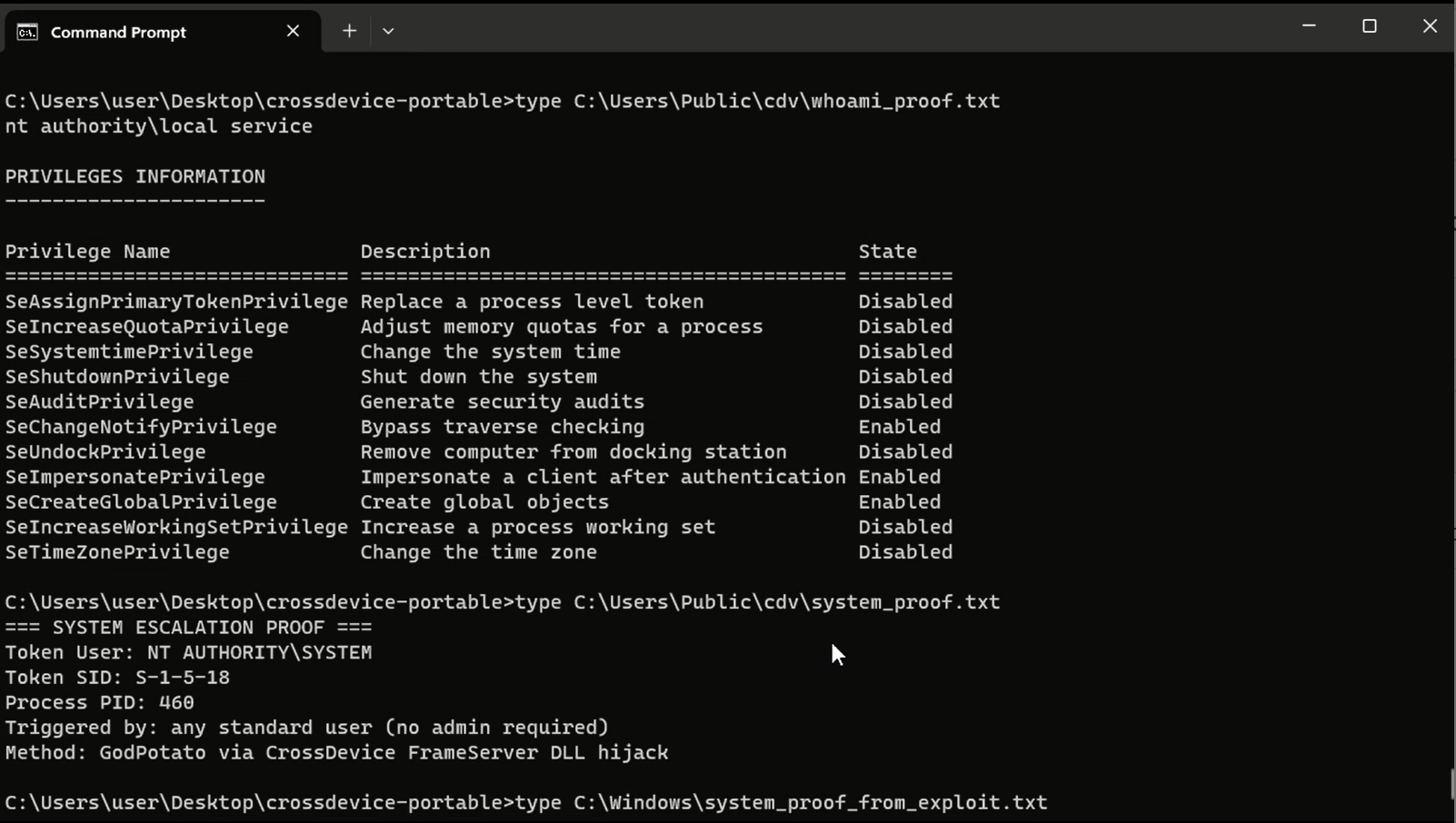 Cross Device Service flaw lets users escalate to SYSTEM via DLL
