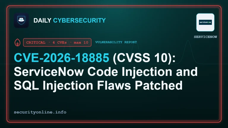 ServiceNow vulnerability code injection and SQL injection flaws CVE-2026-18885 rated CVSS 10