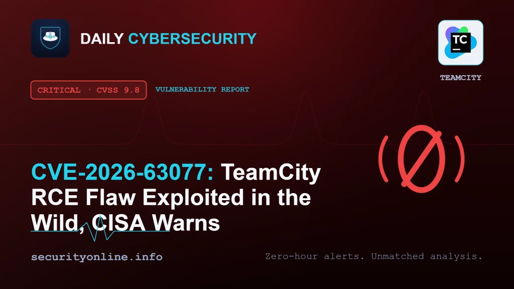 JetBrains TeamCity vulnerability CVE-2026-63077 remote code execution alert added to CISA KEV catalog