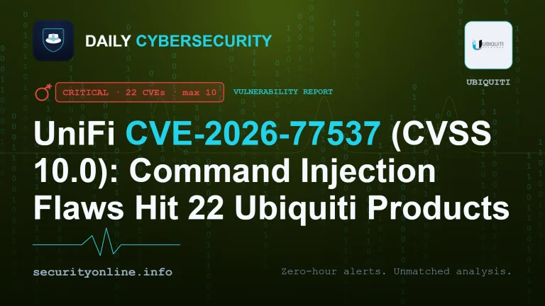 UniFi command injection vulnerabilities across Ubiquiti products, CVE-2026-77537 CVSS 10.0 critical flaw in UniFi Protect Application