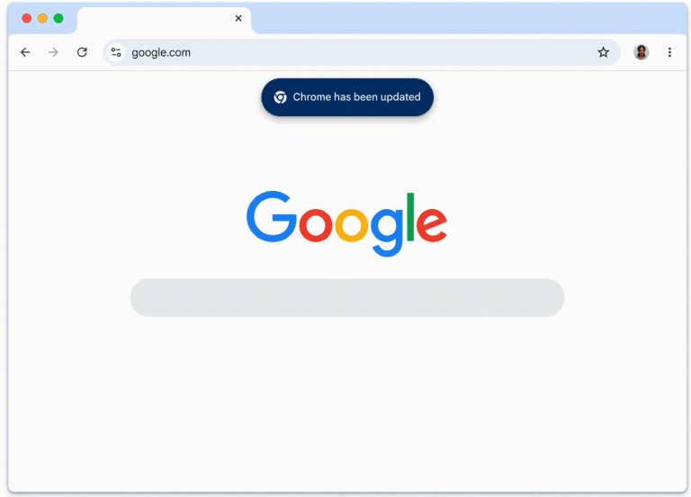 Google Chrome dynamic patching technology replacing background sub-processes with updated versions to apply security fixes without a full browser restart