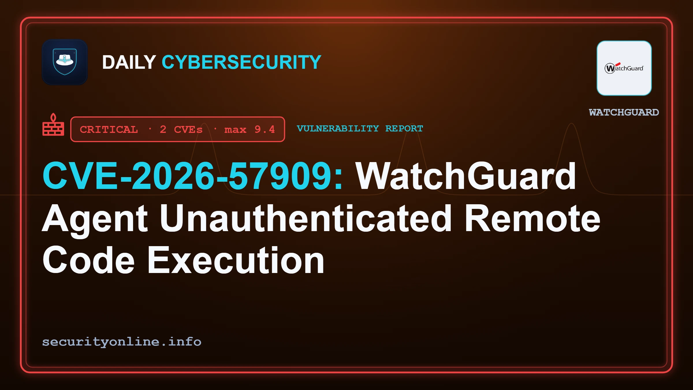 WatchGuard Fixes Critical RCE Flaws in Windows Agent