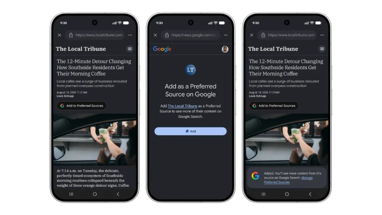 Google Preferred Sources button and Gemini AI integration transforming Discover feed SEO strategies
