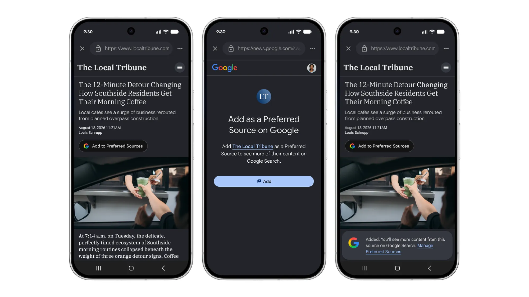 Google Preferred Sources button and Gemini AI integration transforming Discover feed SEO strategies