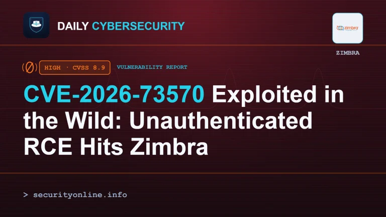 Zimbra unauthenticated remote code execution vulnerability CVE-2026-73570 CVSS 8.9 exploited in the wild SNMP advisory