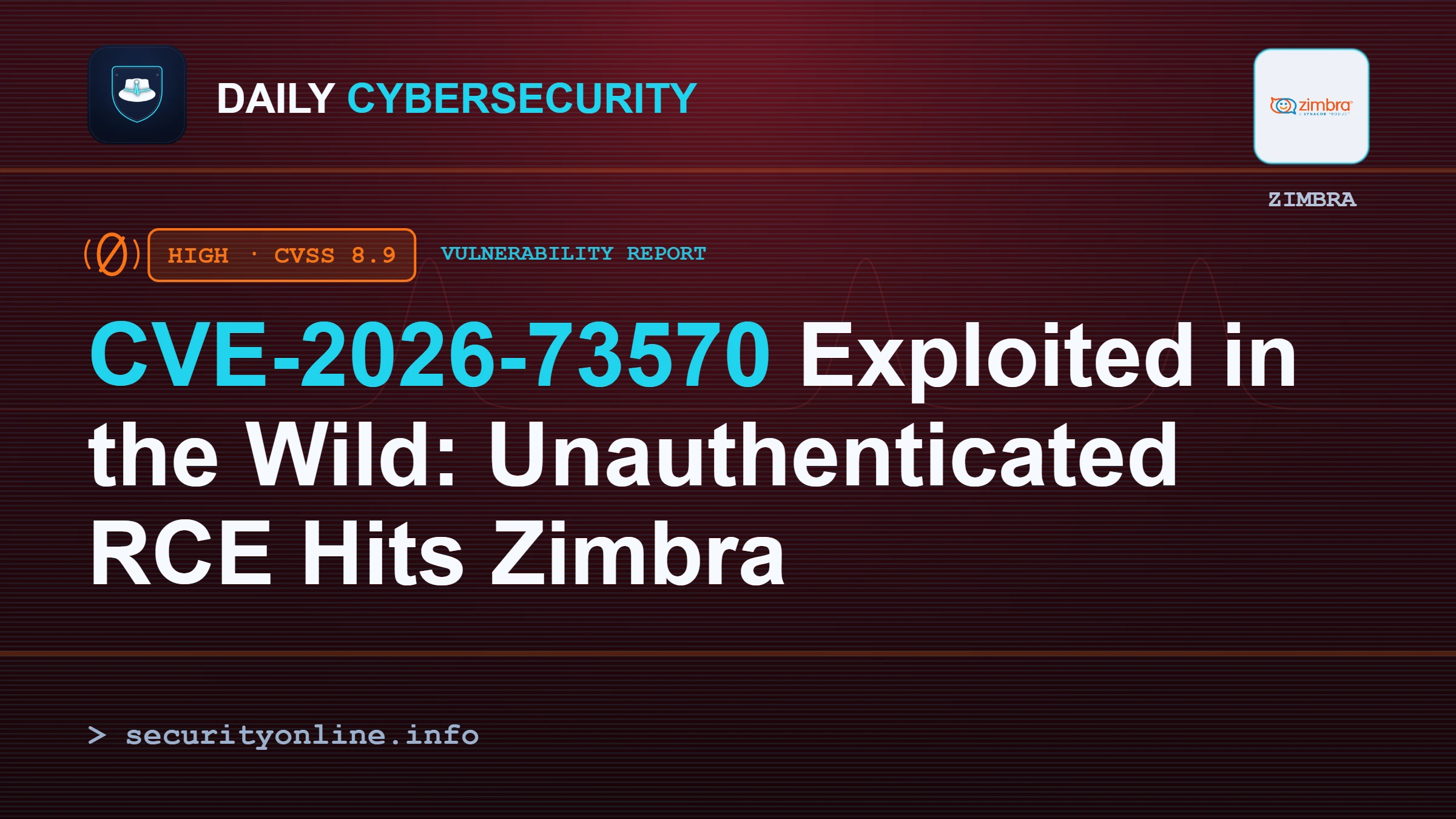 Zimbra flaw (CVE-2026-73570) lets attackers run arbitrary code