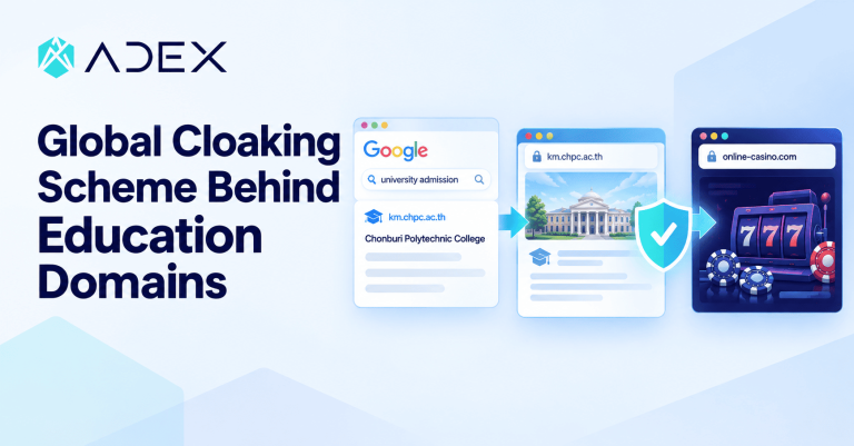 ADEX Uncovers Global Cloaking Scheme Behind Education Domains, cover
