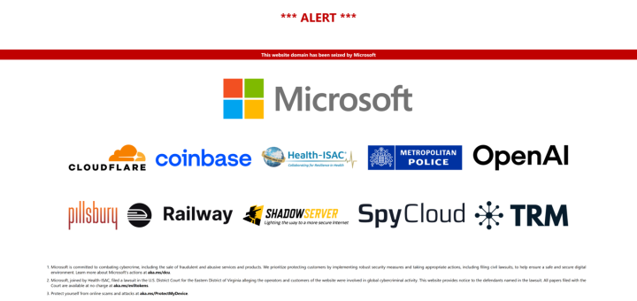 Disrupting EvilTokens cybercrime platform infrastructure and the EvilTokens cybercrime platform portal
