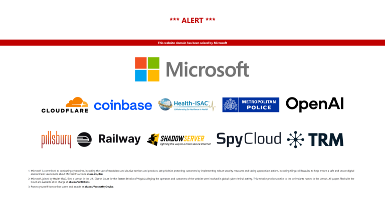 Disrupting EvilTokens cybercrime platform infrastructure and the EvilTokens cybercrime platform portal