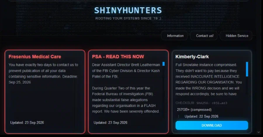 ShinyHunters hackers claim FBI data breach through Oracle zero day exploit