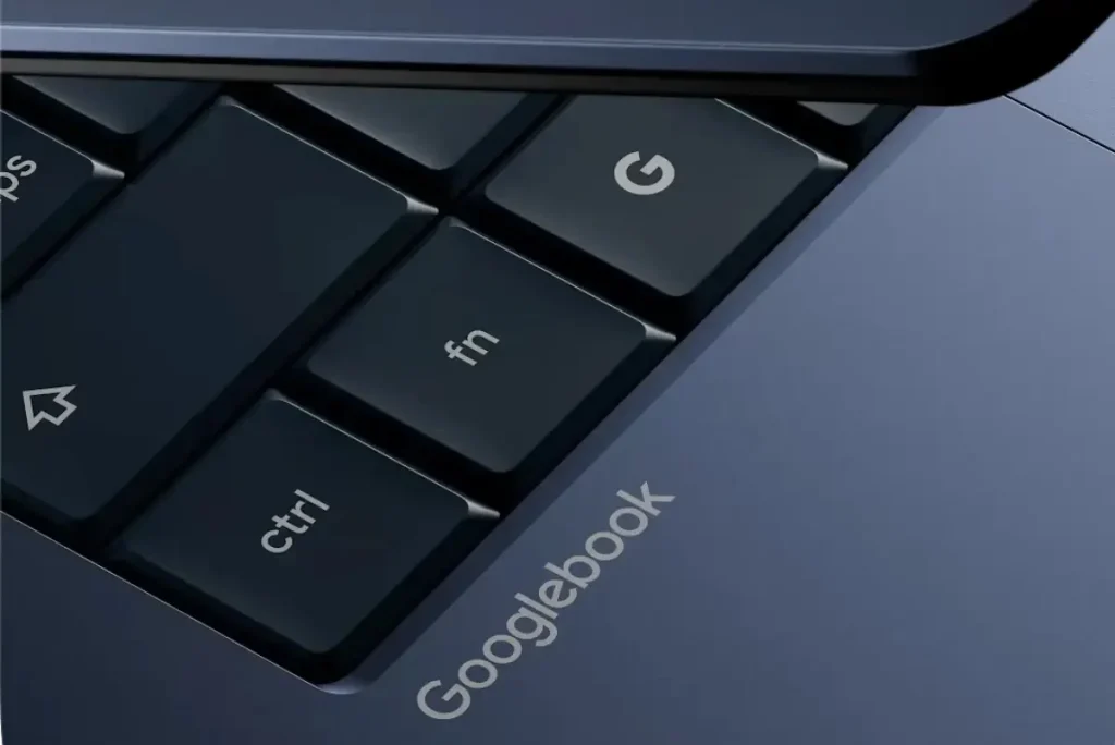 Googlebook Opening Night event invitation highlighting Gemini Intelligence and the Glowbar design