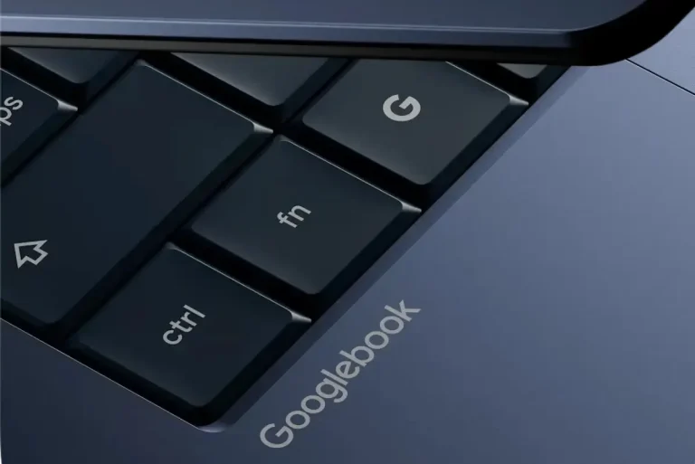 Googlebook Opening Night event invitation highlighting Gemini Intelligence and the Glowbar design