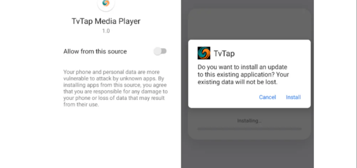RemControl Android banking trojan blocking Play Protect, RemControl malware fake TVTap app delivery