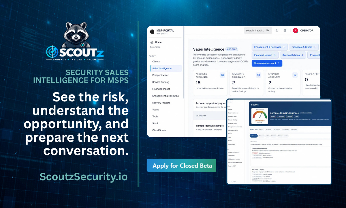 SCOUTz Opens Beta to Help MSPs Turn Prospect Data Into Leads