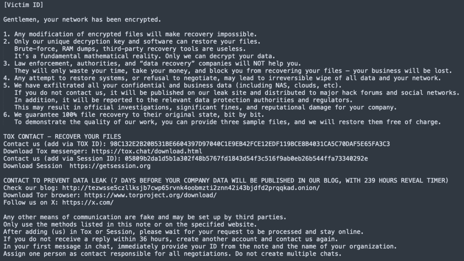 The Gentlemen Ransomware: GOLD SHERWOOD Playbook