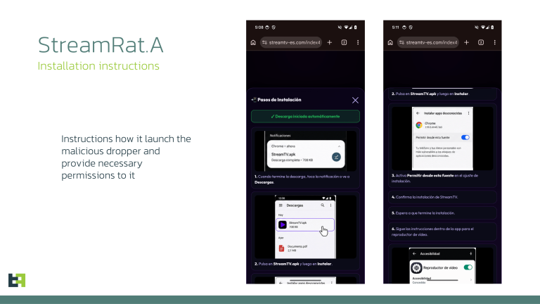 StreamRat banking trojan campaign fake Meta advertisement targeting Android devices