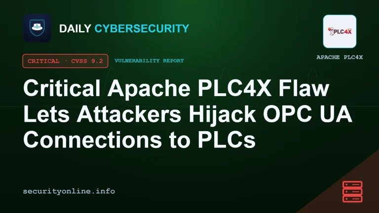 Apache PLC4X vulnerability CVE-2026-102508 in the OPC UA driver allowing server impersonation and credential theft