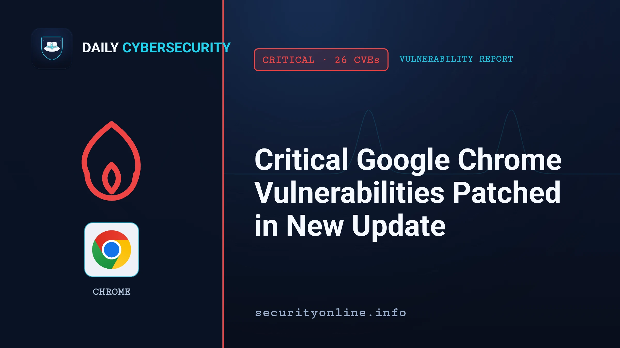 Illustration of critical Google Chrome vulnerabilities in the latest update