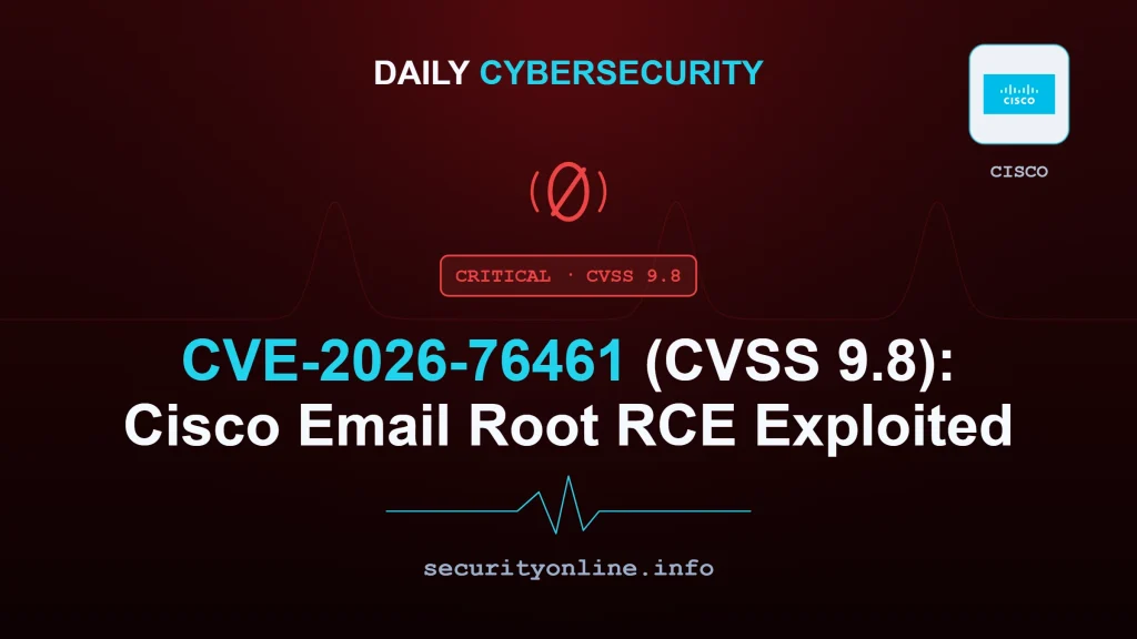 Cisco Secure Email Gateway vulnerability CVE-2026-76461 exploited in the wild for unauthenticated SQL injection and root command execution
