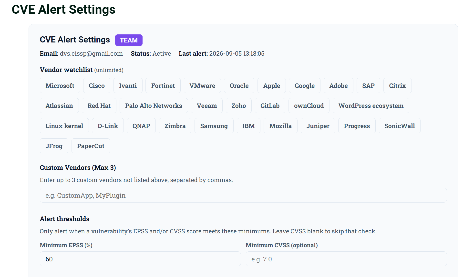 Daily CyberSecurity Launches Targeted CVE Alerts for Teams